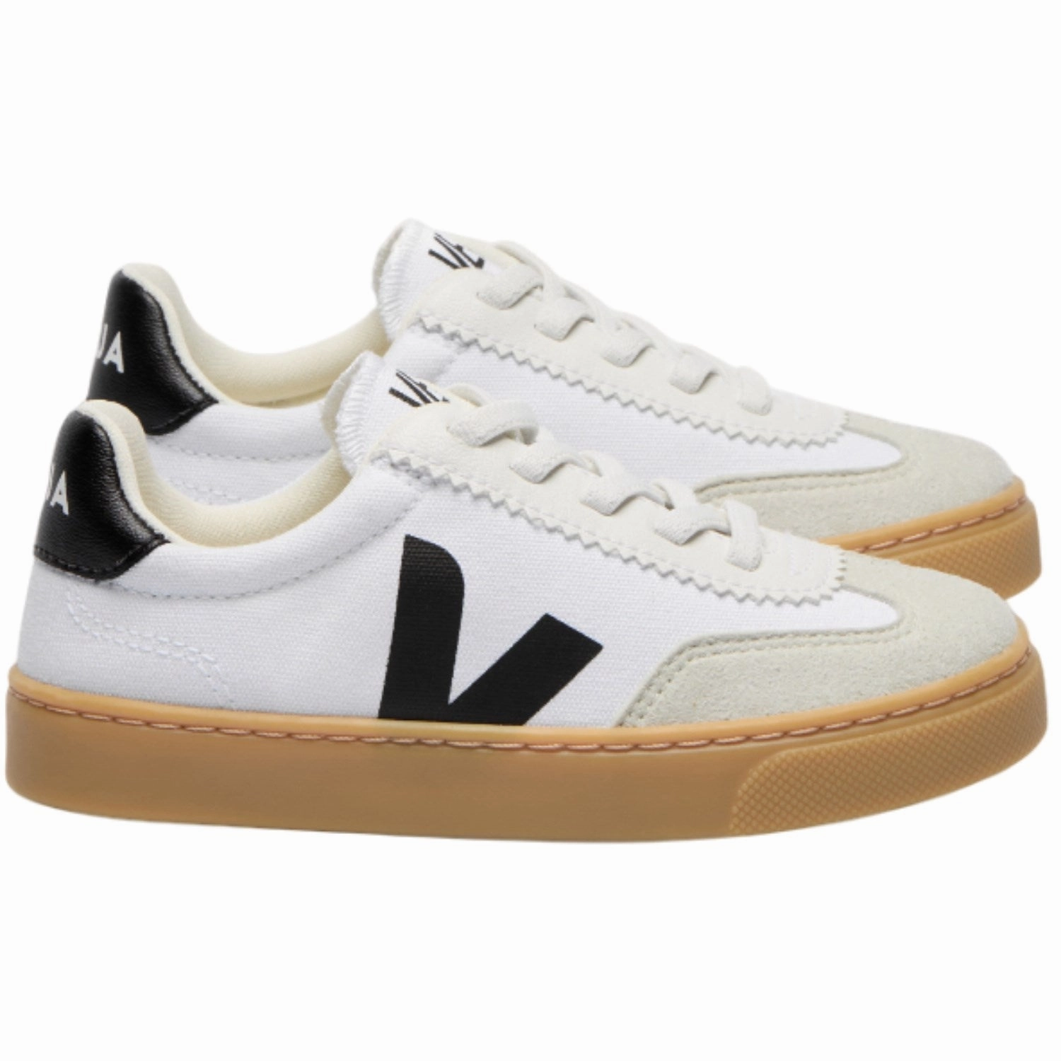 Veja White Black Small Volley Sneakers Custom shoes