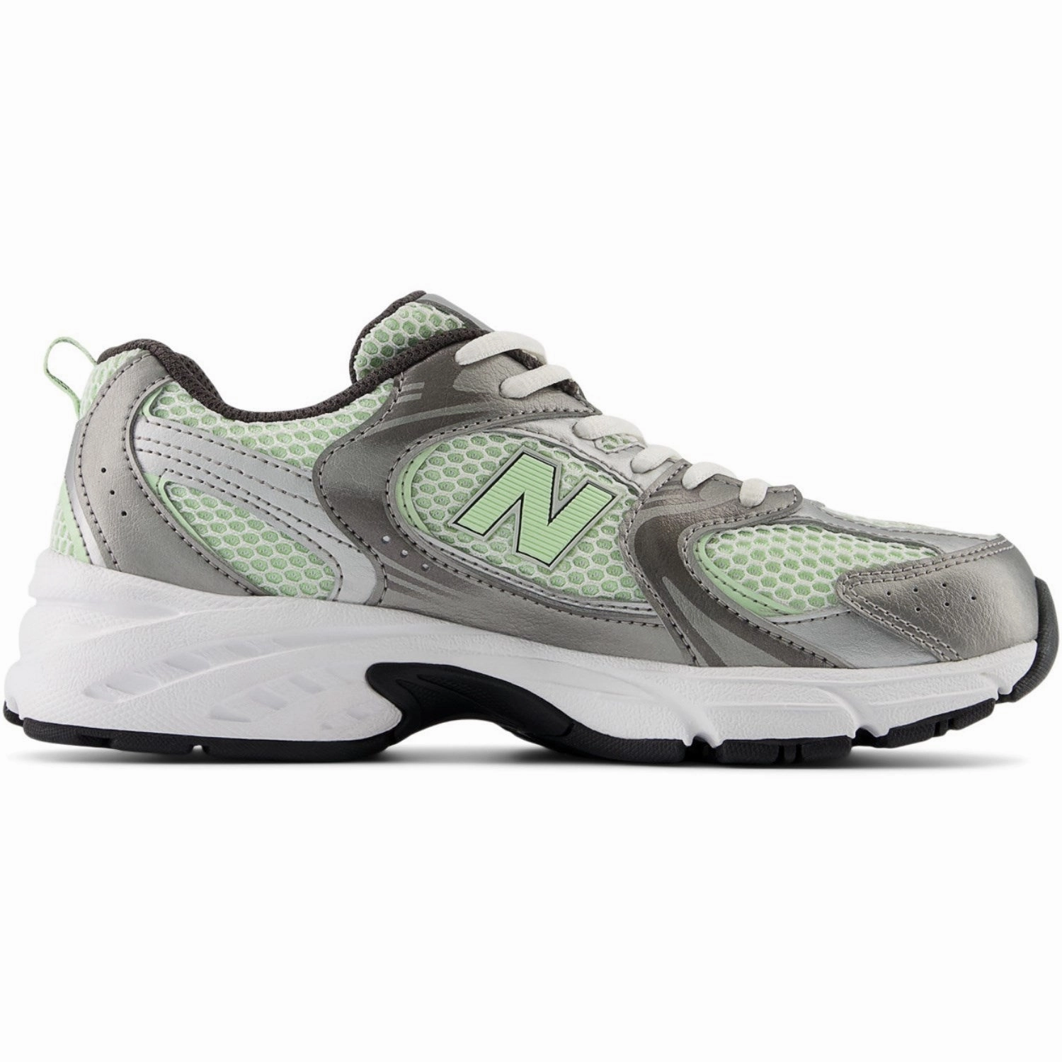Velcro shoes New Balance Dark Silver Metallic New Balance 530 Kids Lace Summer shoes