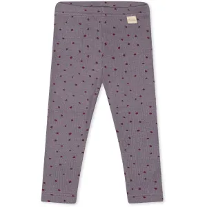 Velvet Petit Piao Dusty Violet Dot Leggings Modal Dot Stitch