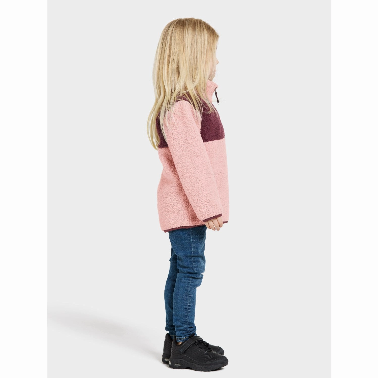 Velvet Didriksons Dusty Pink Gosig Kids Halfzip Fleece Jacket