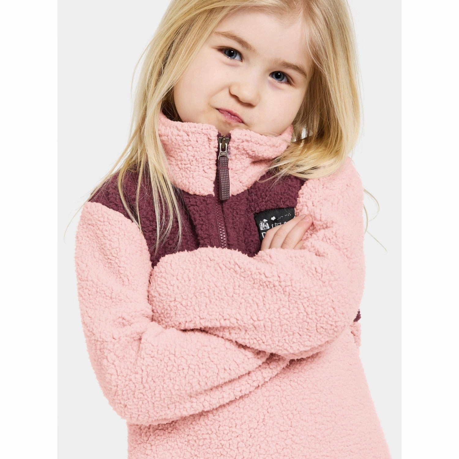 Velvet Didriksons Dusty Pink Gosig Kids Halfzip Fleece Jacket