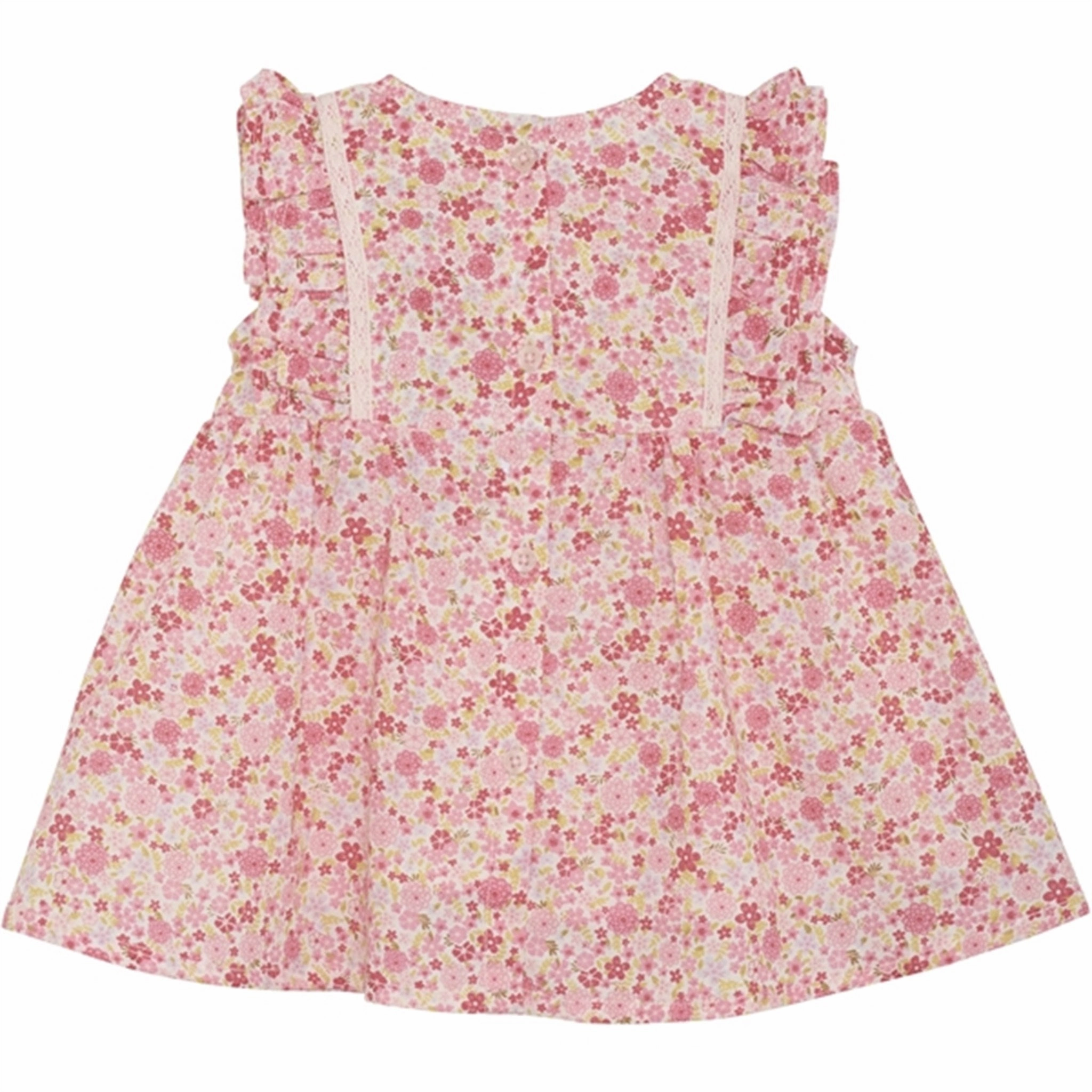 Versatile Minymo Pink Dogwood Dress AOP w. Lining
