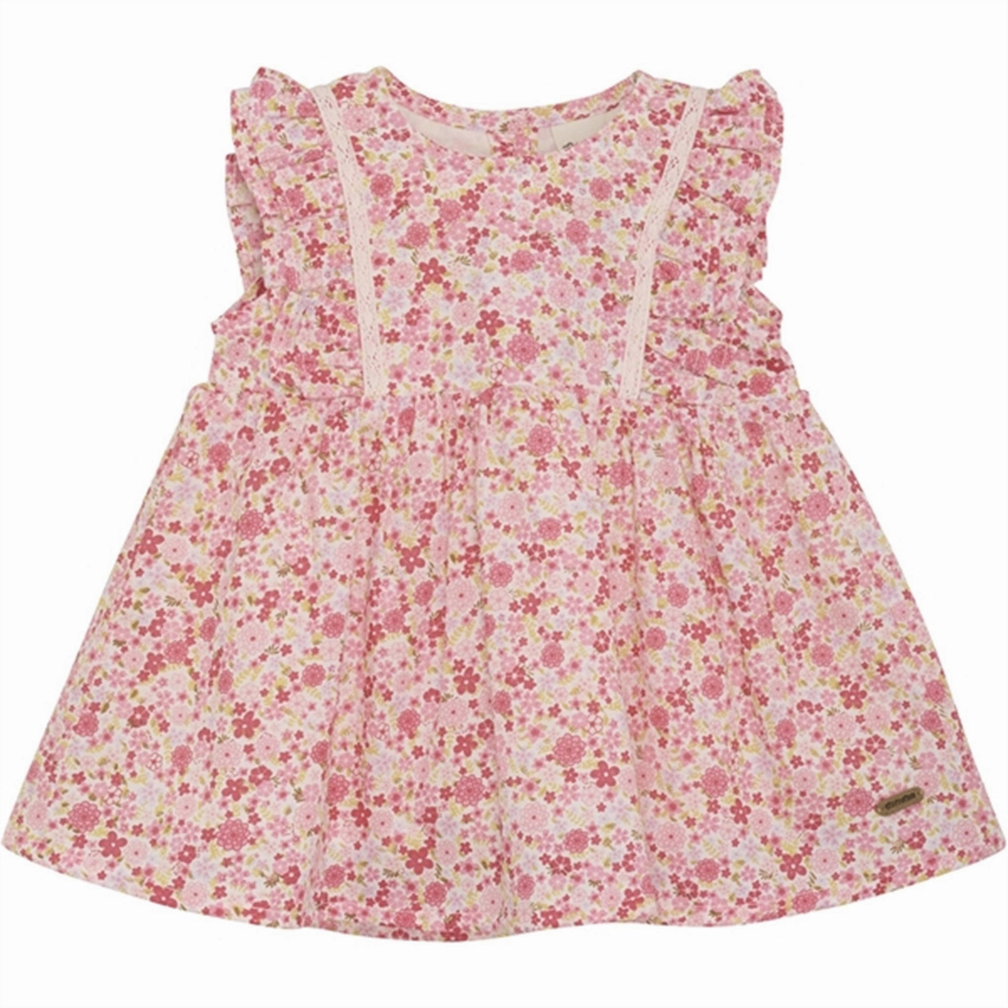 Versatile Minymo Pink Dogwood Dress AOP w. Lining Soft