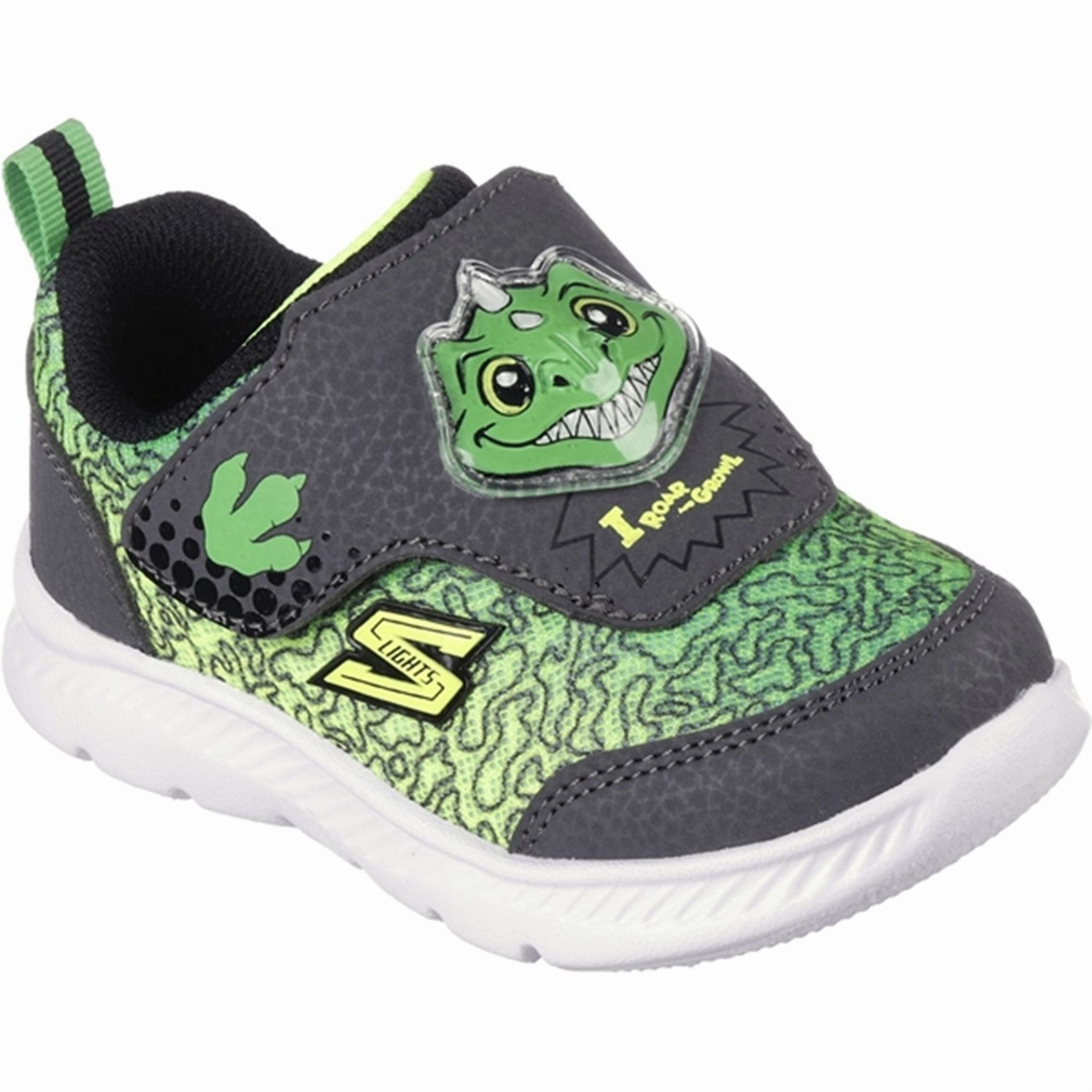 Visionary Skechers Boys Comfy Flex 2,0 Sneakers Charcoal Lime Design