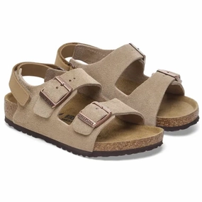 Walking shoes Birkenstock Milano AS Kids LEVE Taupe Athletic shoes
