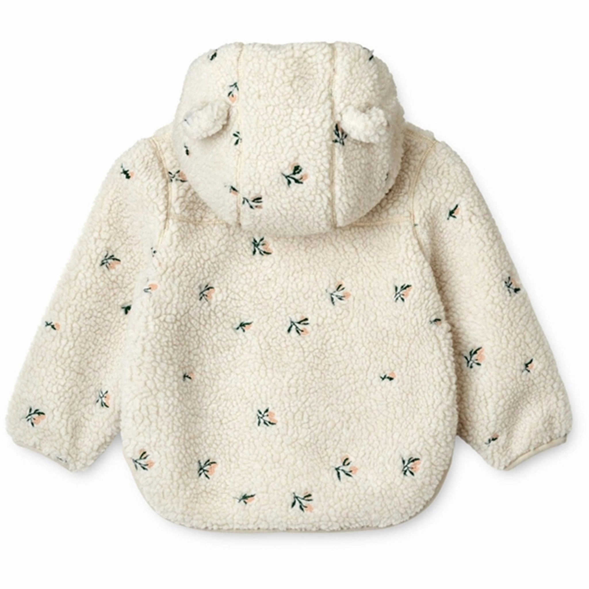 Waterproof Liewood Mara Pile Jacket Peach Sandy Embroidery