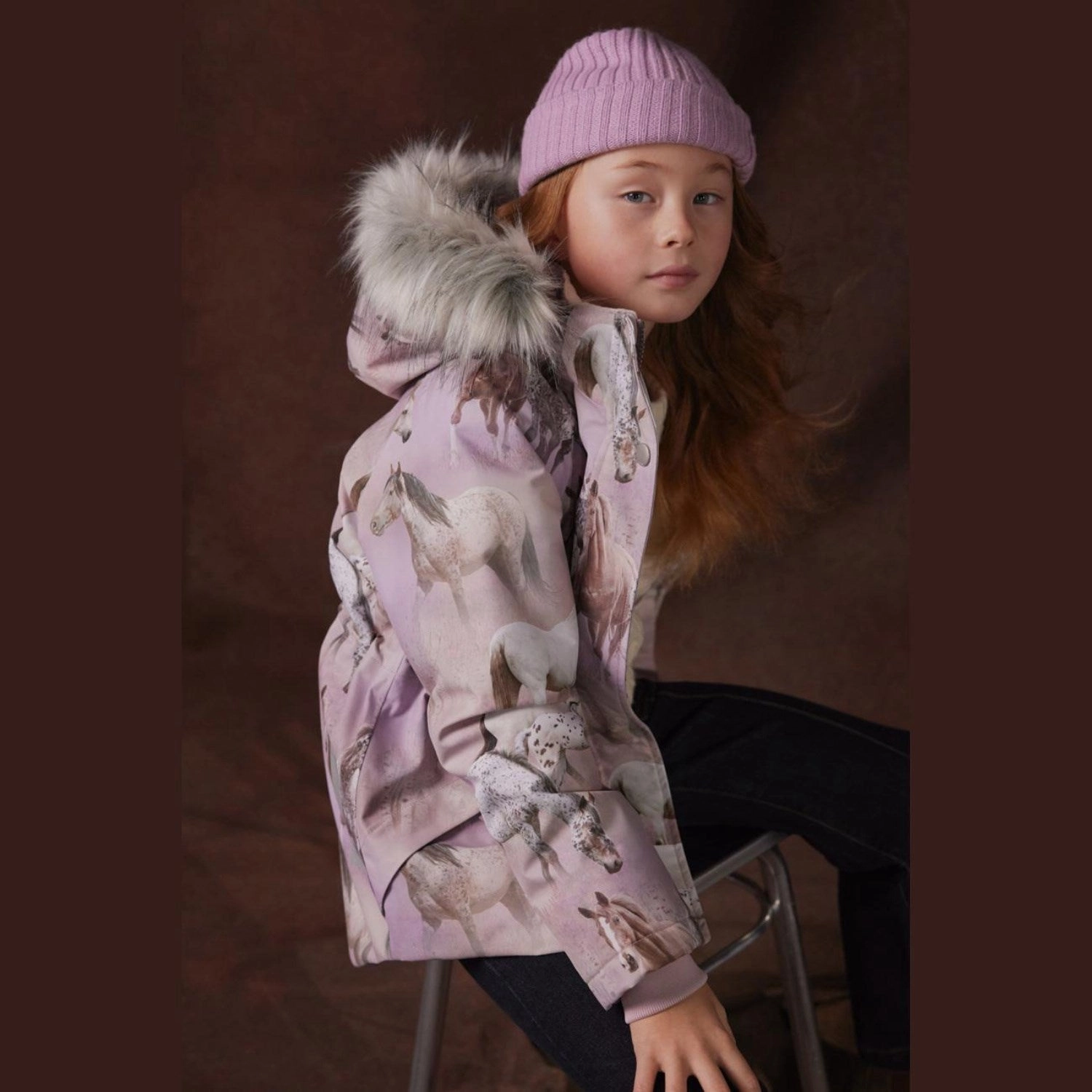 Waterproof Molo Dreamy Horses Cathy Fur Jacket