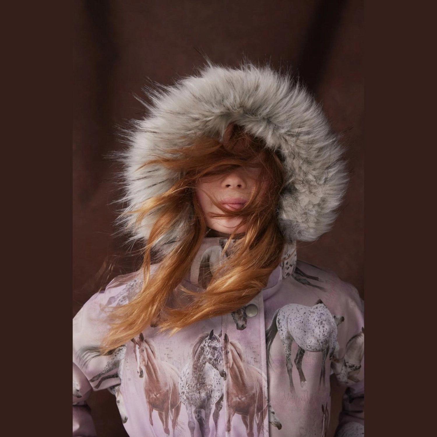 Waterproof Molo Dreamy Horses Cathy Fur Jacket
