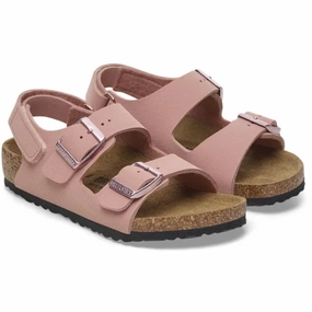 Wedges Birkenstock Milano AS Kids BFBC Pink Clay Orthopedic shoes