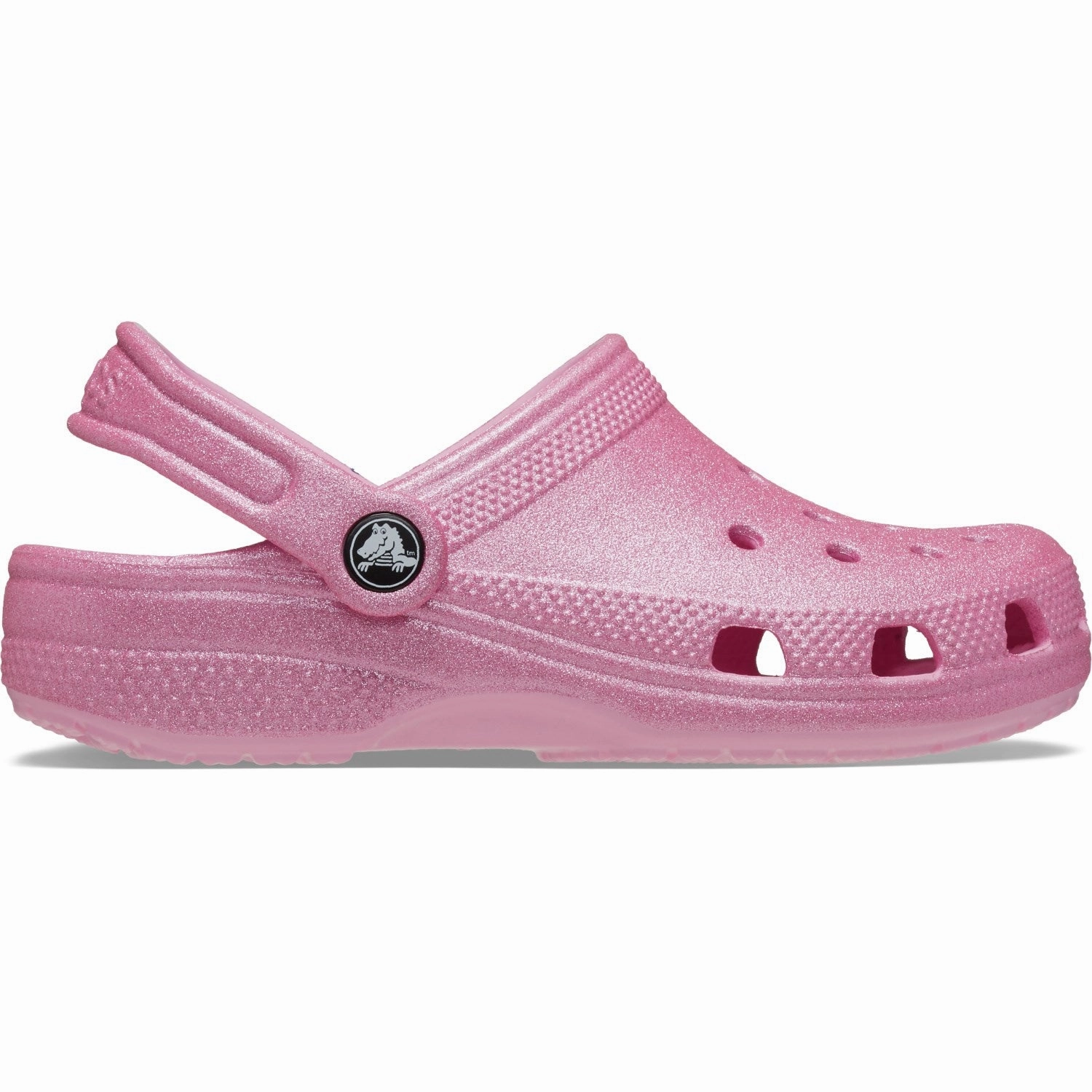 Wedges Crocs Pink Tweed Glitter Classic Glitter Clog