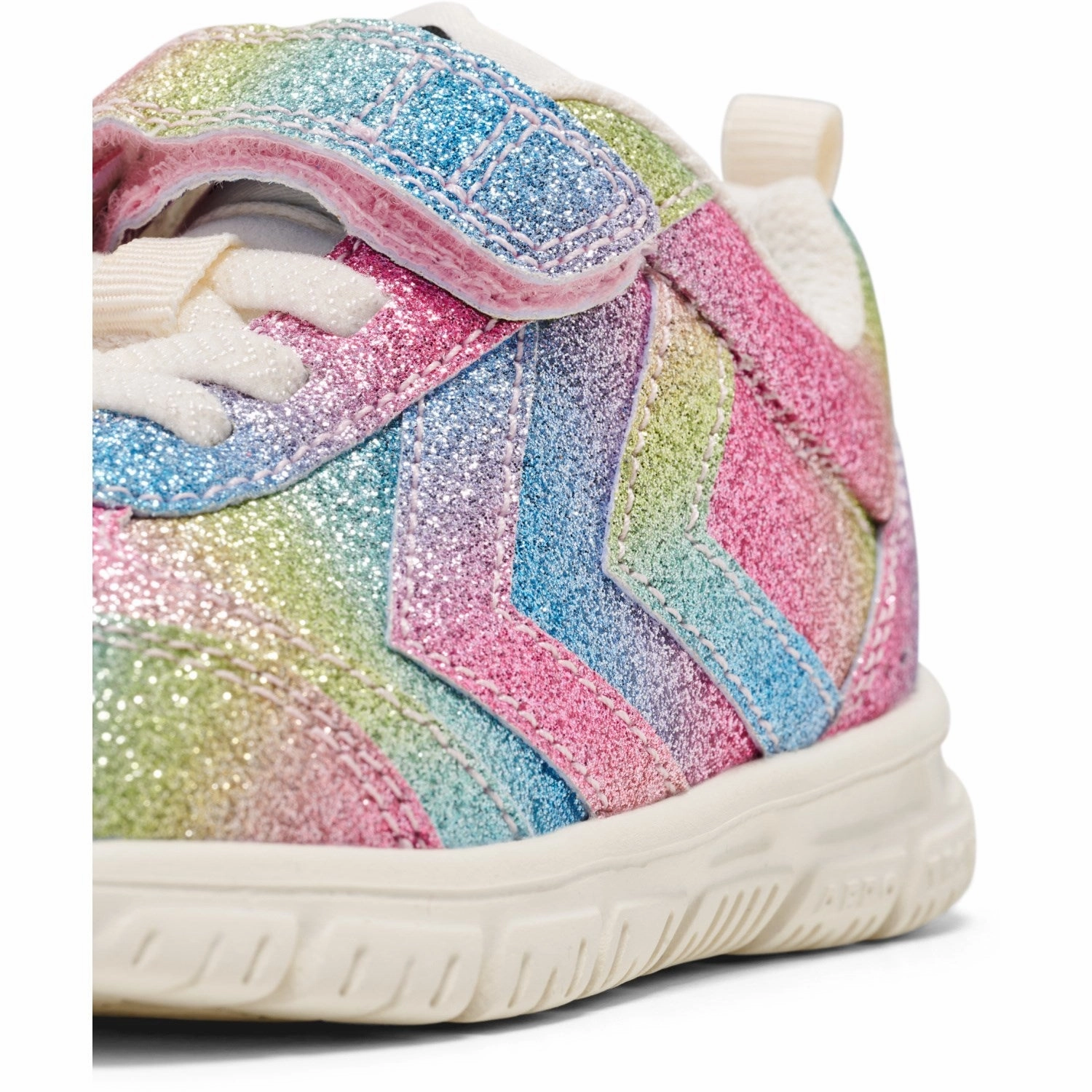 Wedges Hummel White/Multicolor Crosslite Glitter Infant Sneakers