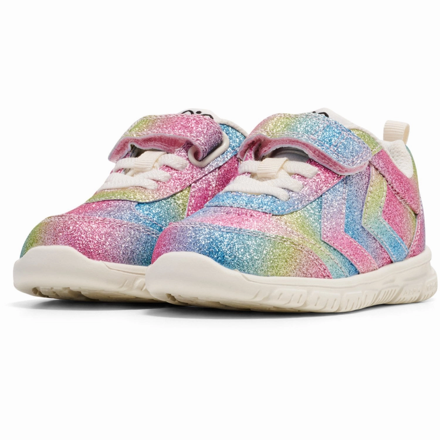 Wedges Hummel White/Multicolor Crosslite Glitter Infant Sneakers