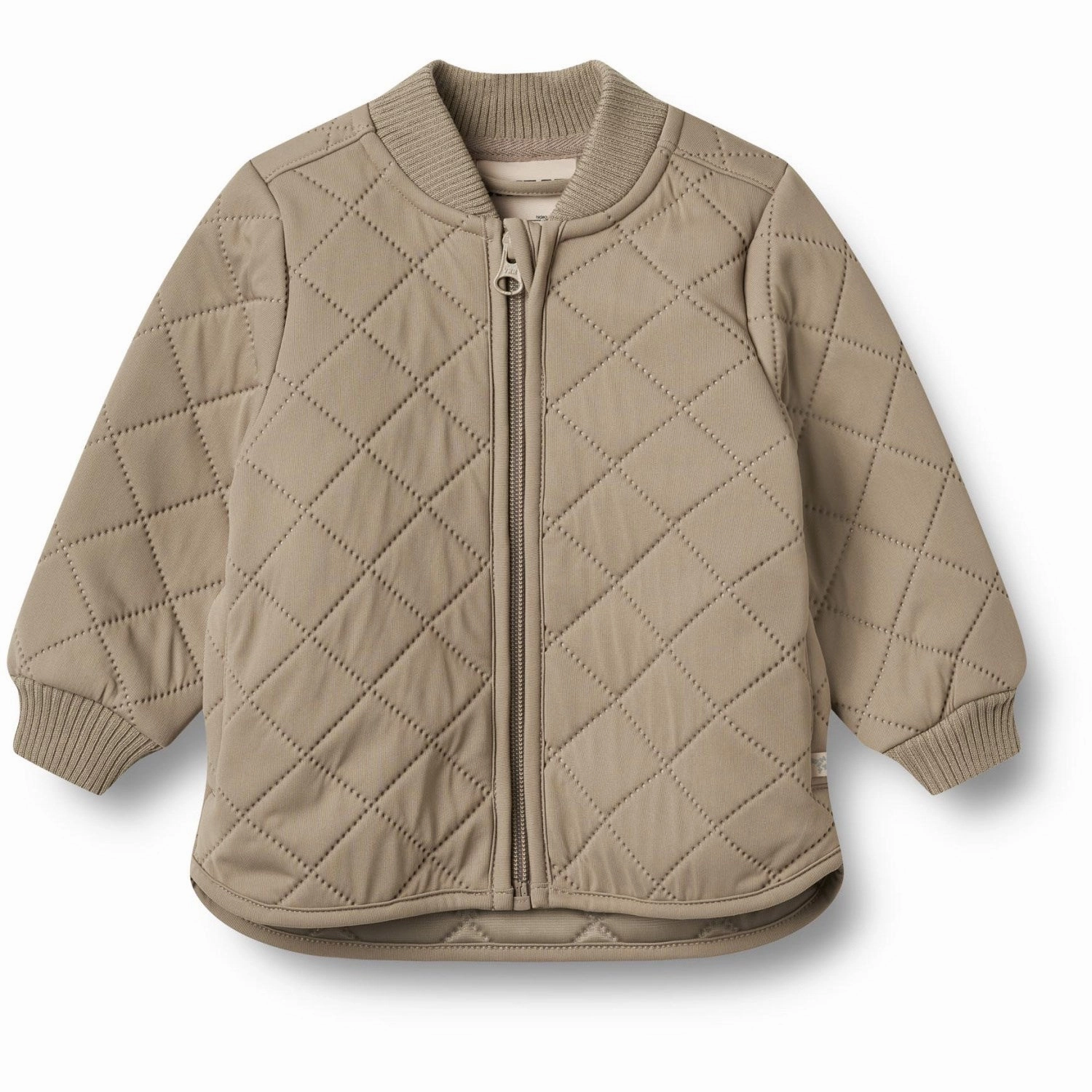Wheat Beige Stone Thermo Jacket Loui Ruffle Cuff