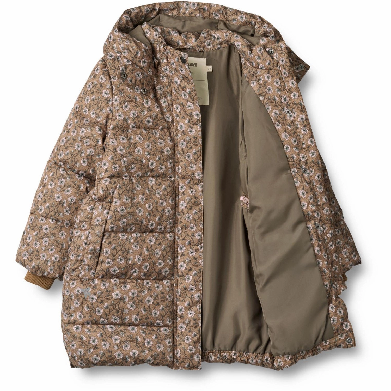 Wheat Caramel Anemones Puffer Coat Yrsa Laid-back