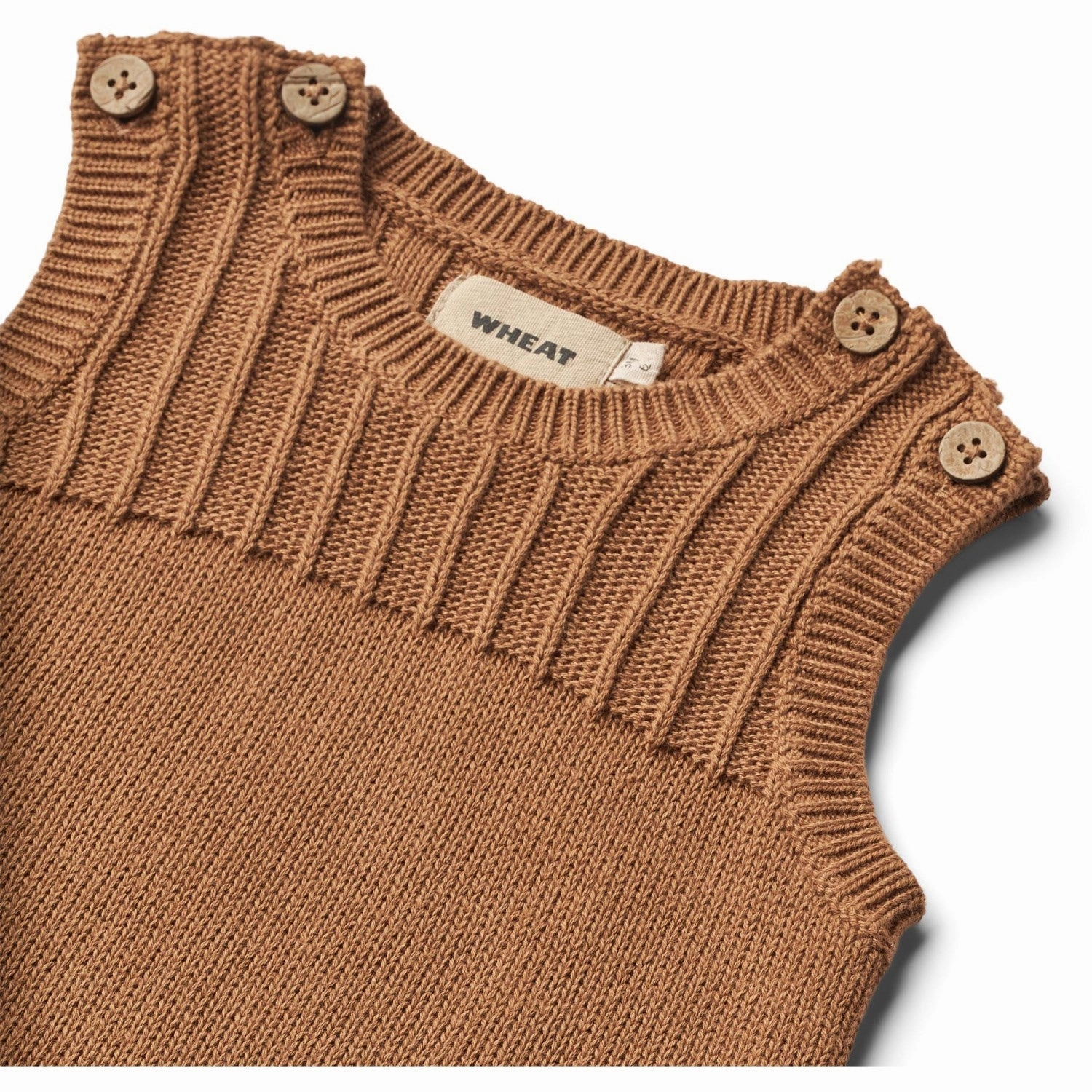Wheat Caramel Knit Romper Vigge Denim