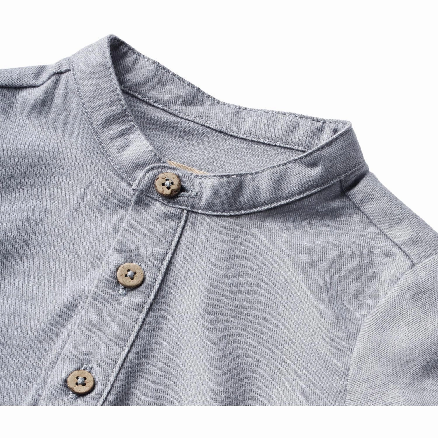 Wheat Cloudy Sky Romper Shirt Victor Chiffon