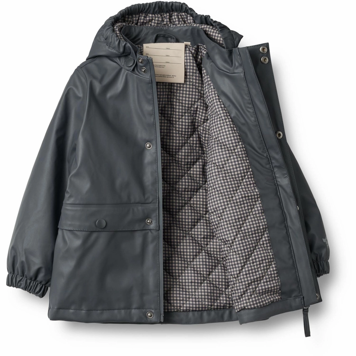 Wheat Dark Ink Thermo Rain Coat Aju Edgy