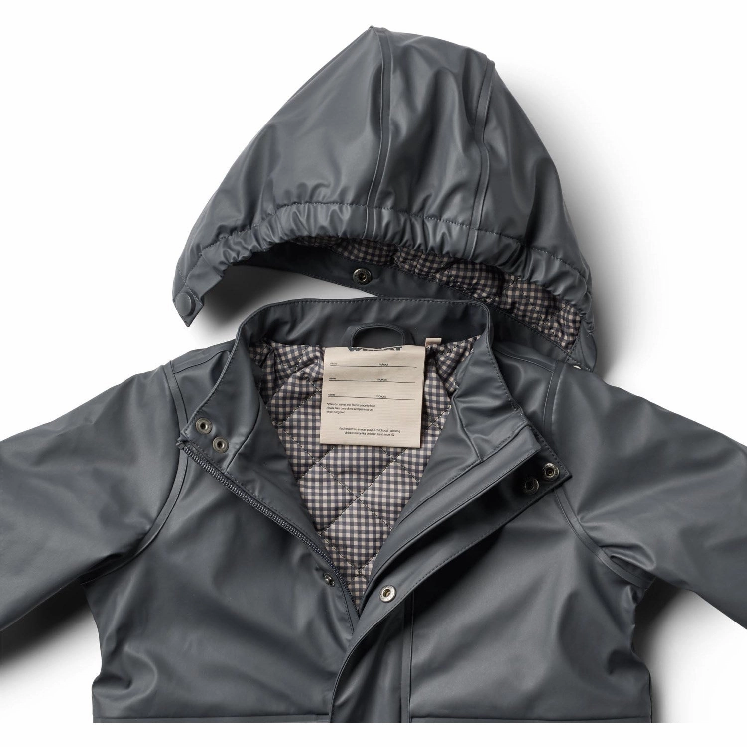 Wheat Dark Ink Thermo Rain Coat Aju Edgy