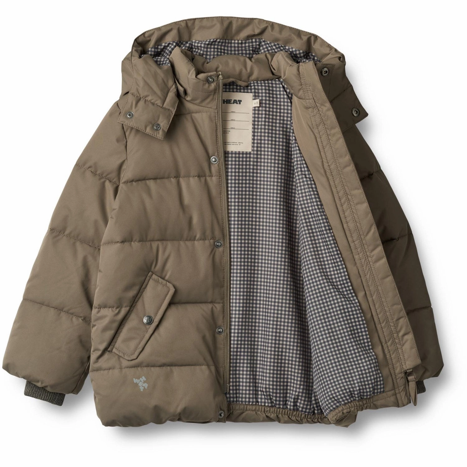 Wheat Dry Wood Puffer Jacket Gael Cotton