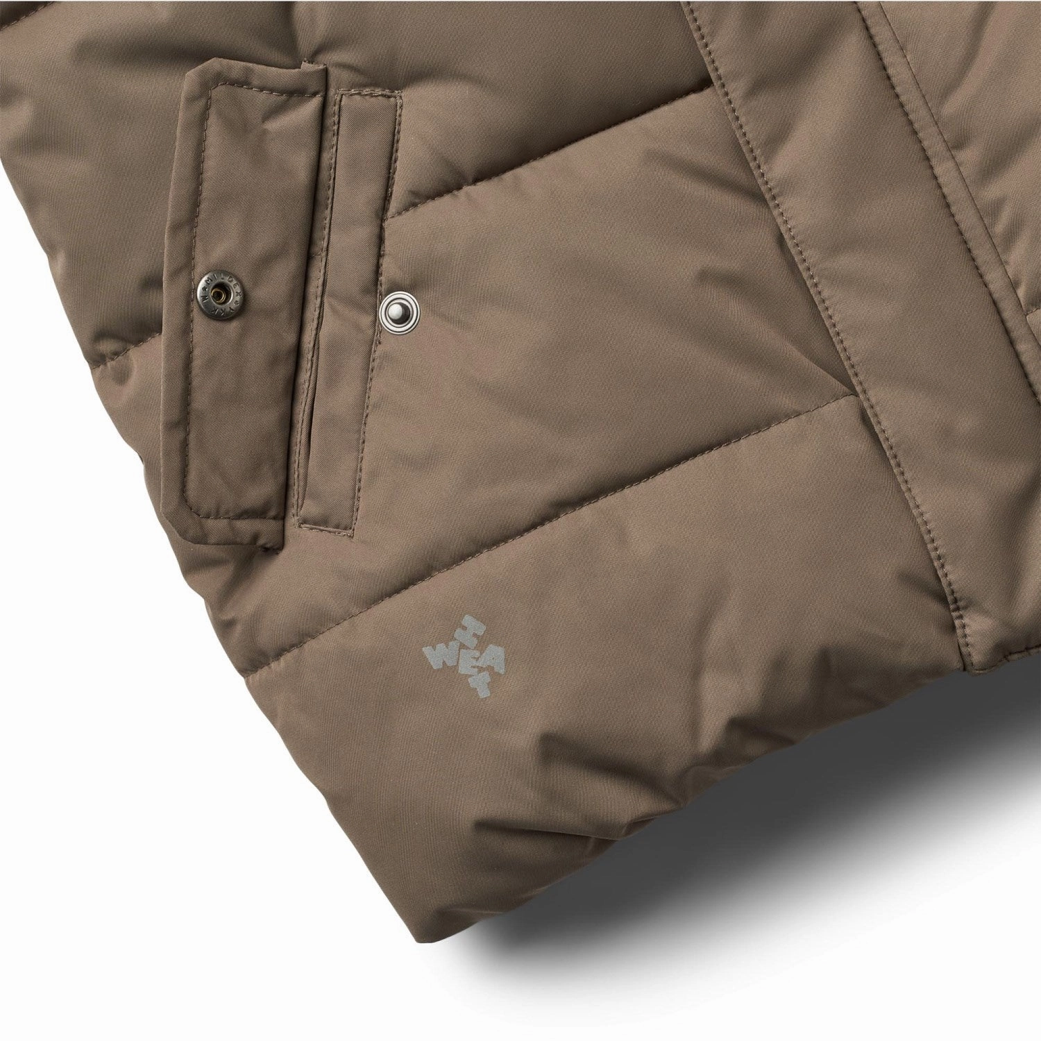 Wheat Dry Wood Puffer Jacket Gael Cotton