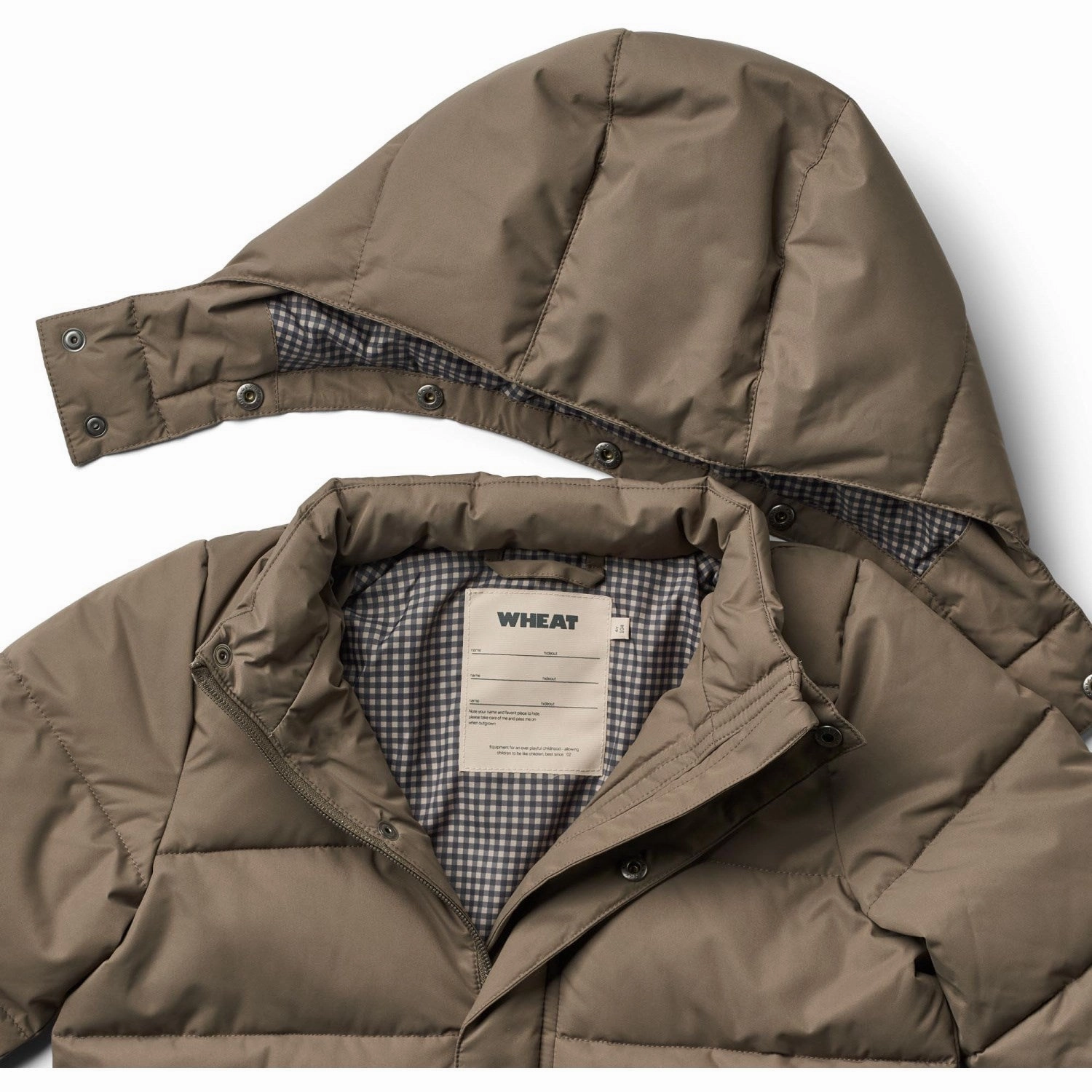 Wheat Dry Wood Puffer Jacket Gael Cotton
