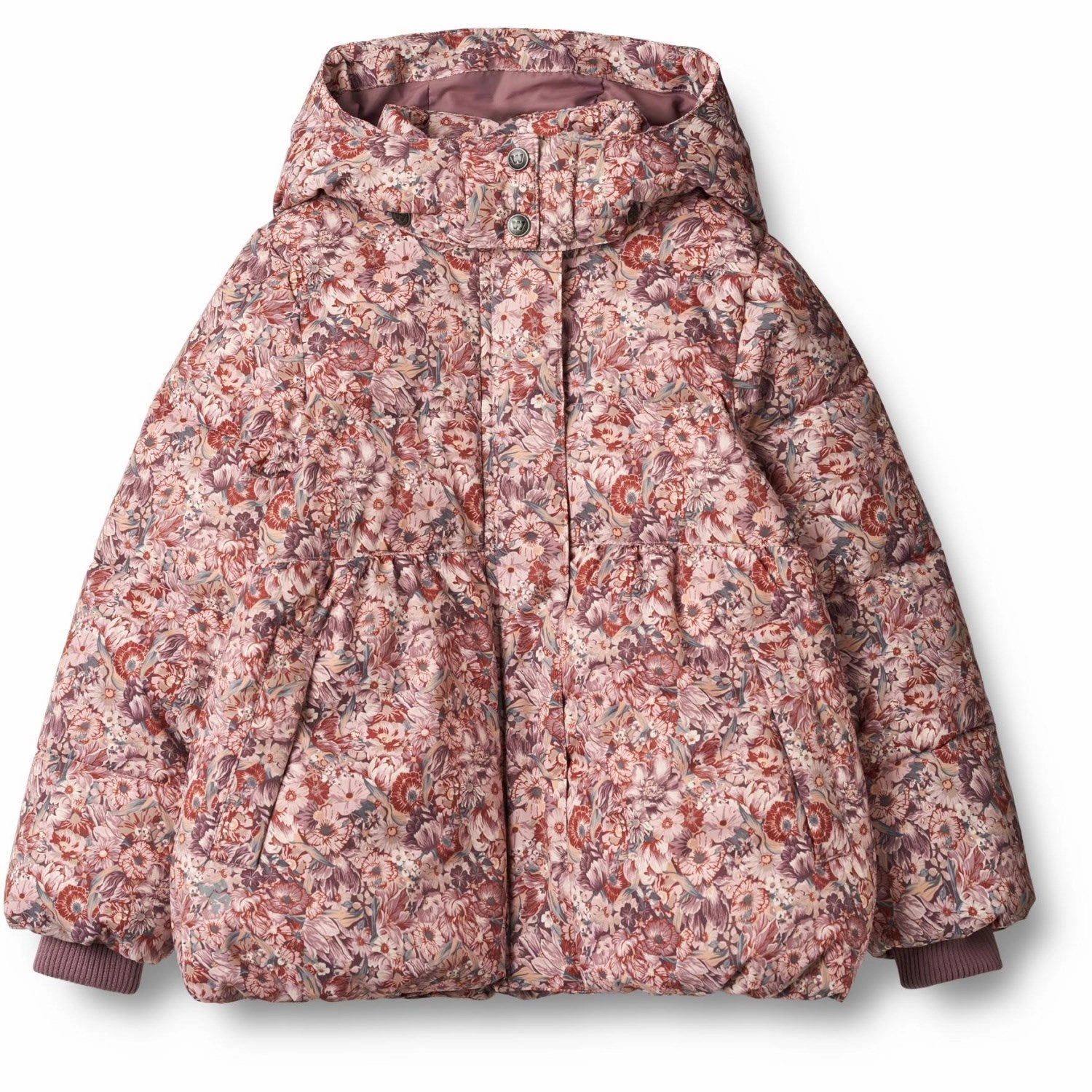 Wheat Flowers In Plenty Puffer Jacket Karla Stylish Chiffon