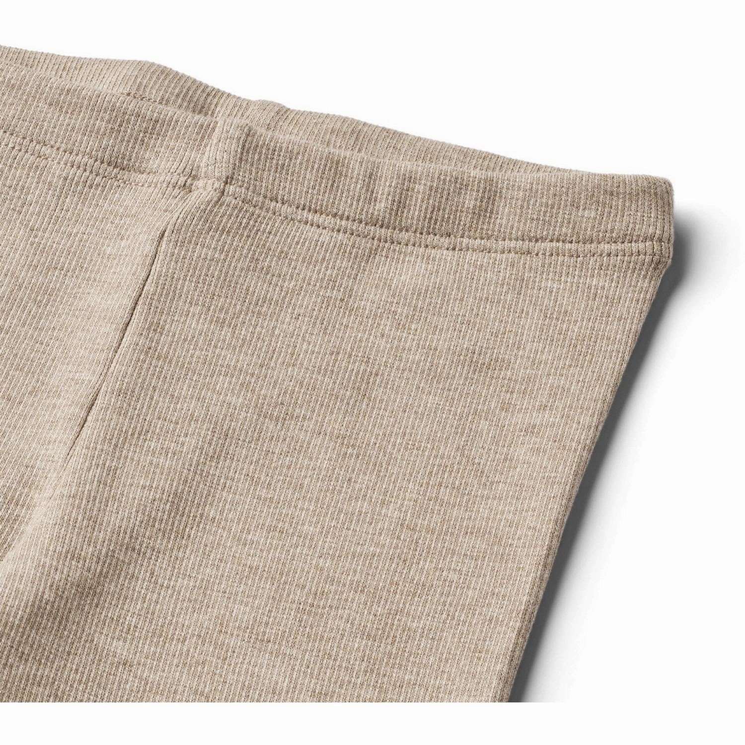 Wheat Gravel Melange Rib Leggings Maddy Bow