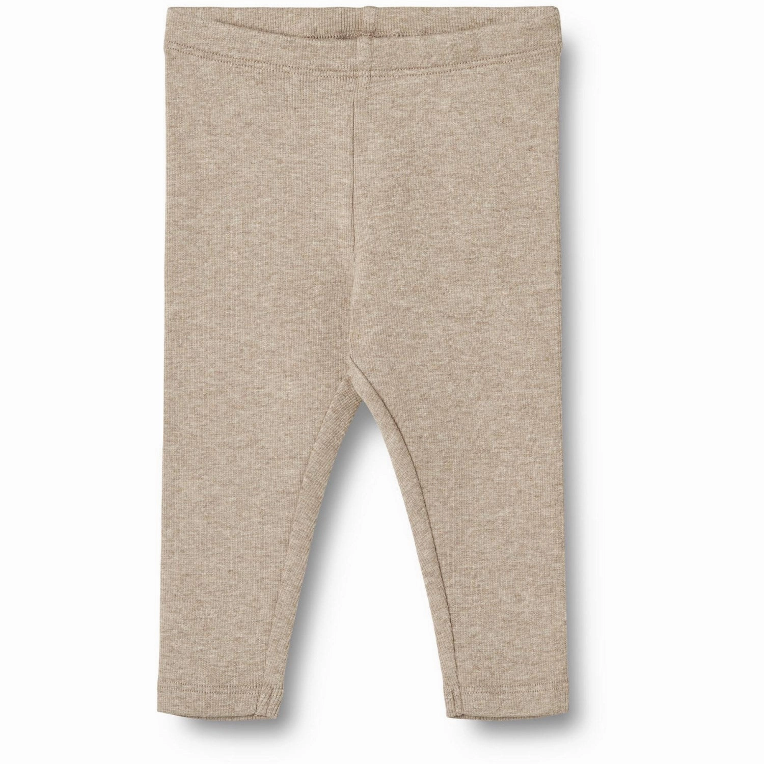Wheat Gravel Melange Rib Leggings Maddy Bow Superior