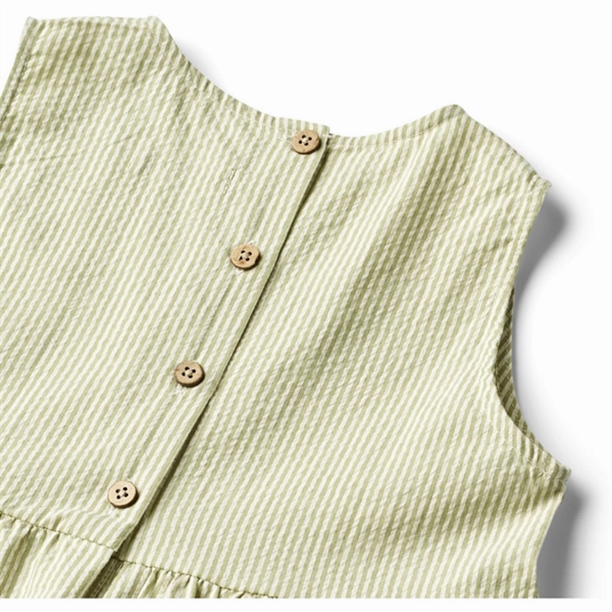 Wheat Green Stripe Dress Luise Luxury
