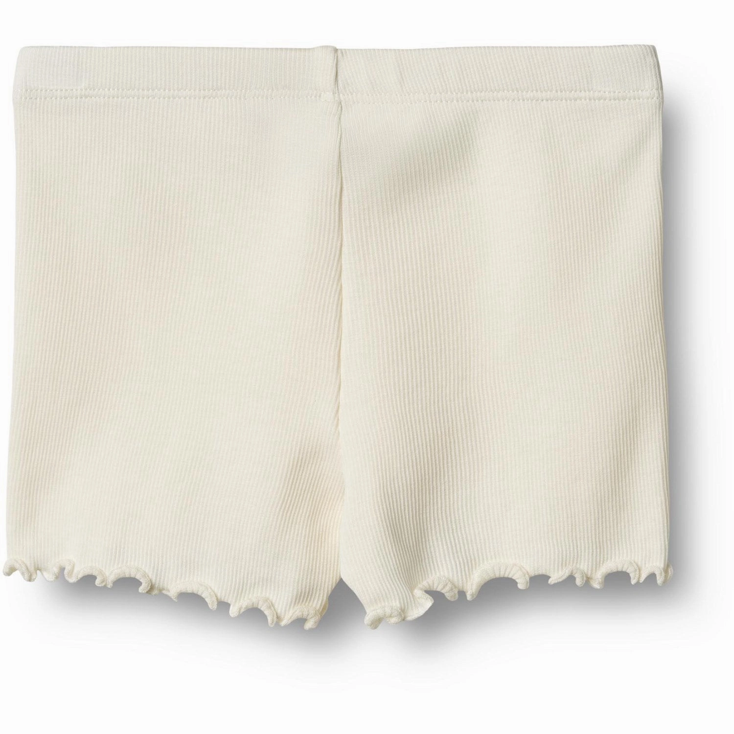 Wheat Ivory Rib Shorts Sine Statement