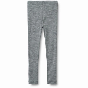 Wheat Melange Grey Wool Leggings Agi Minimalist Retro