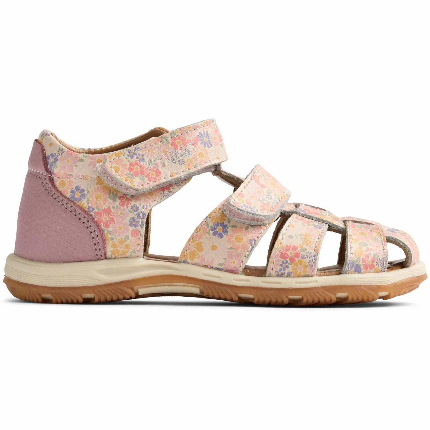 Wheat Multi Flowers Sandal Frei Moccasins
