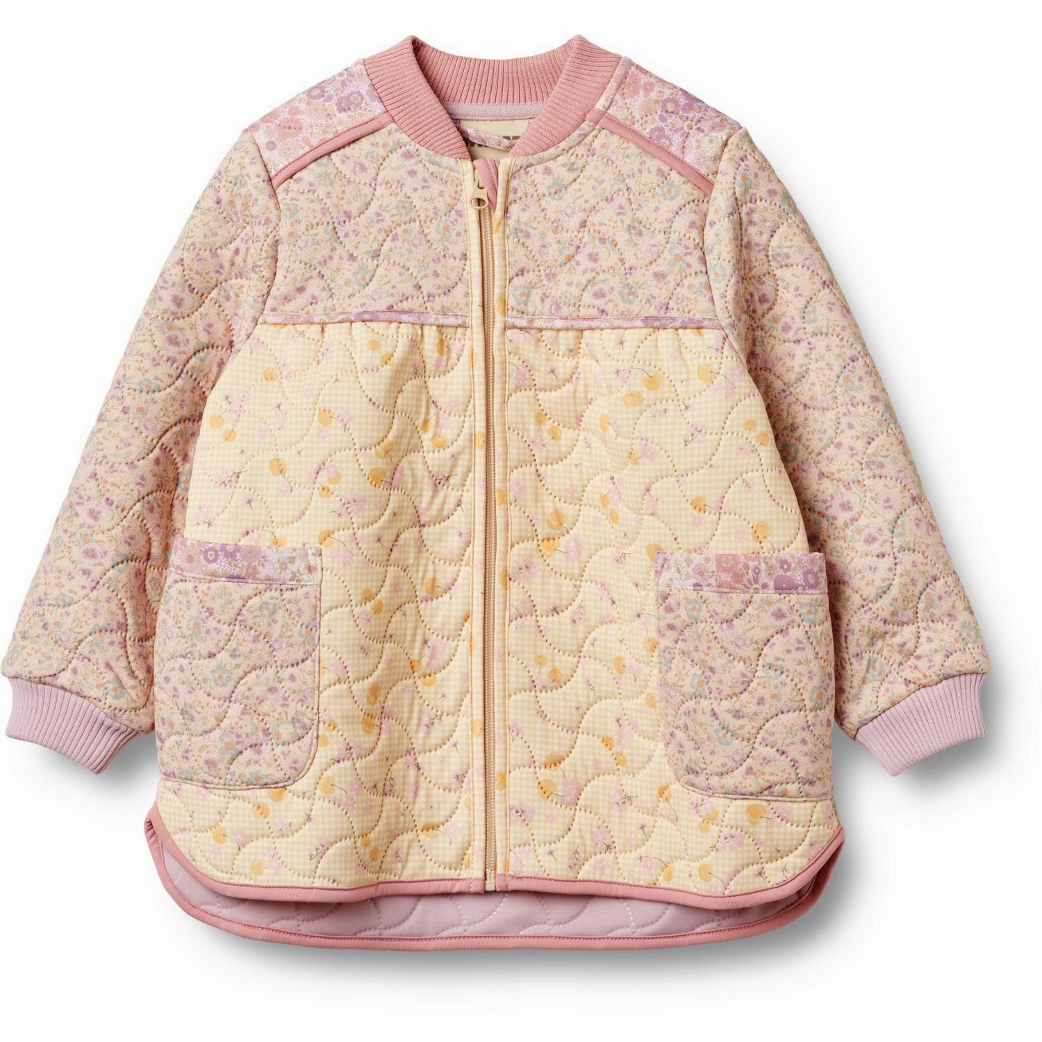 Wheat Pansies Thermo Jacket Liv Ethereal Luxury