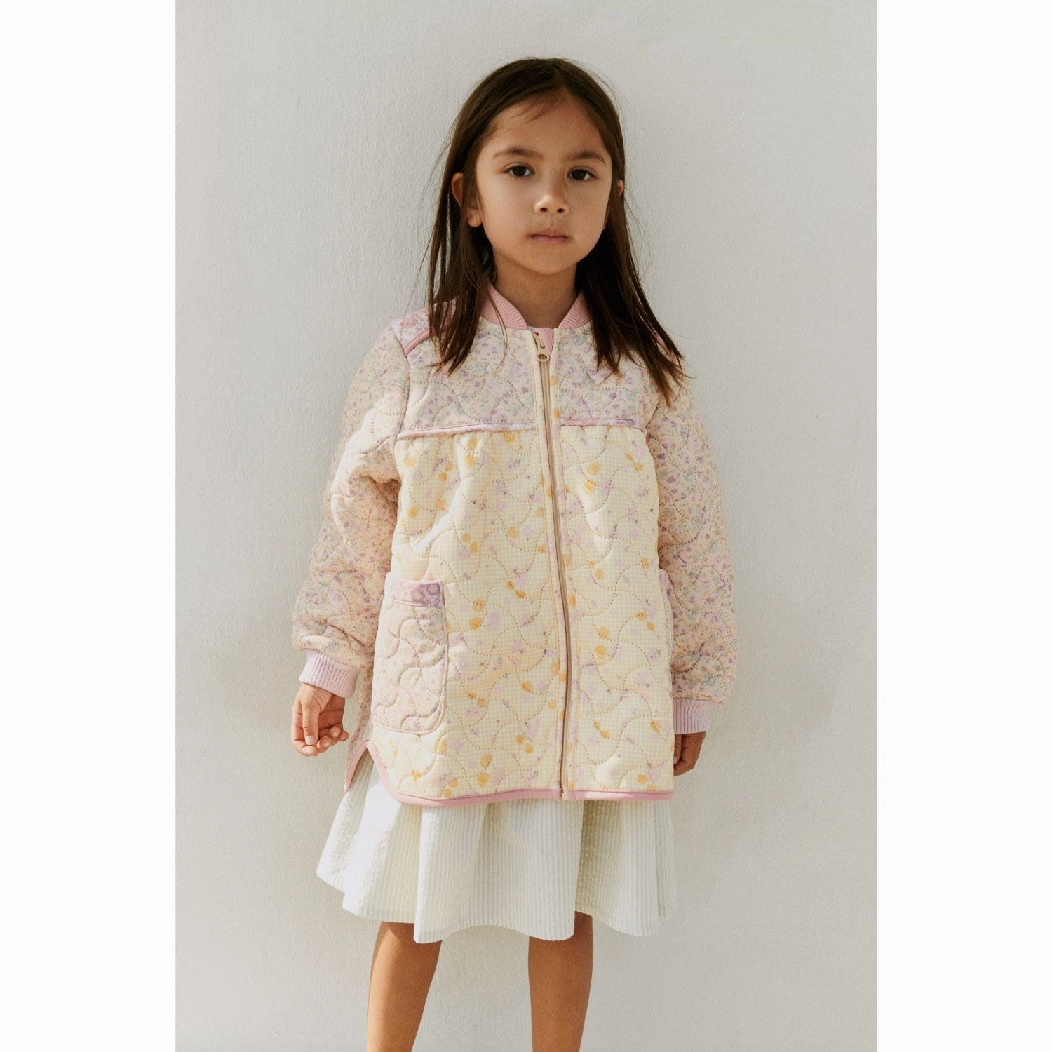 Wheat Pansies Thermo Jacket Liv Ethereal