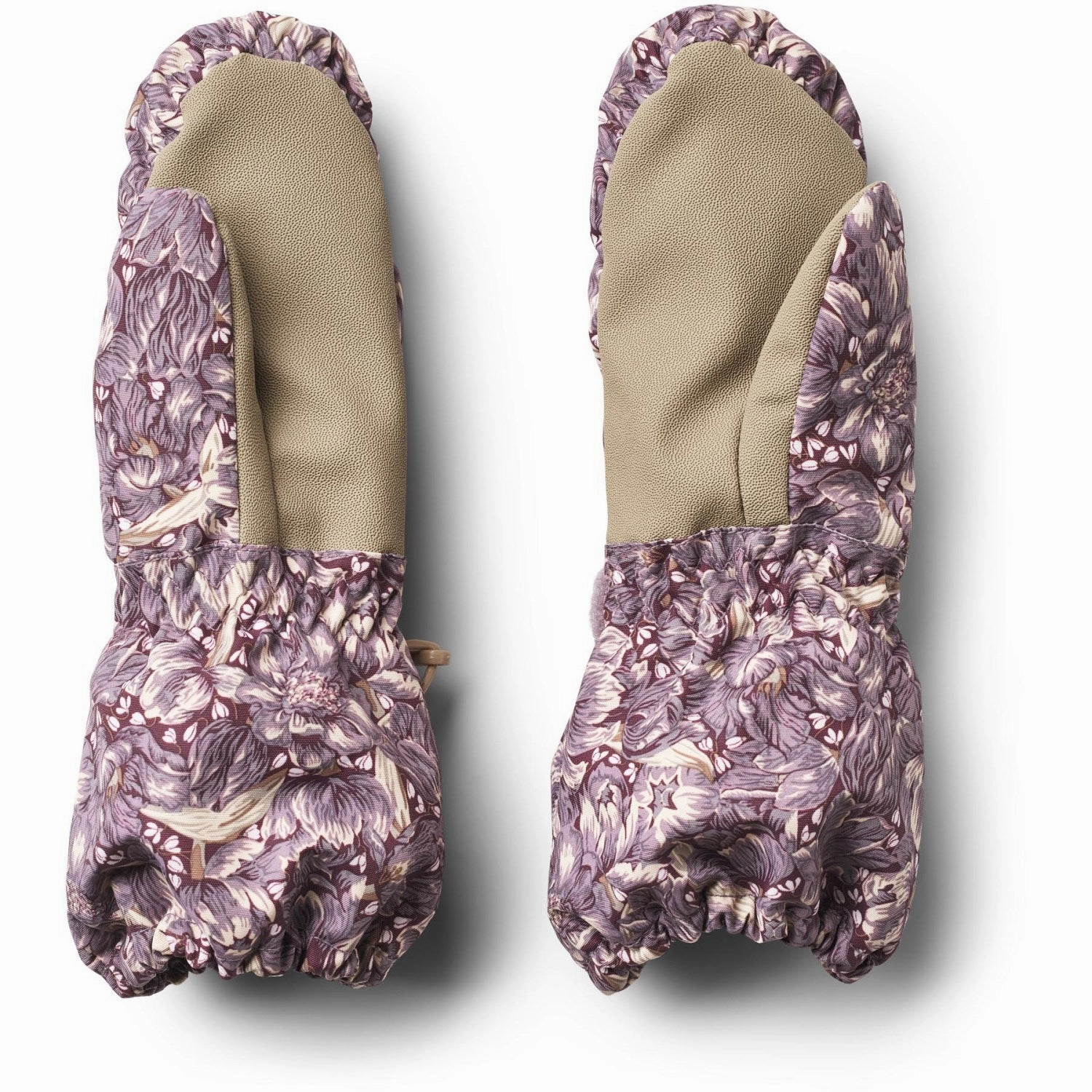 Wheat Purple Tulips Mittens Tech Texture