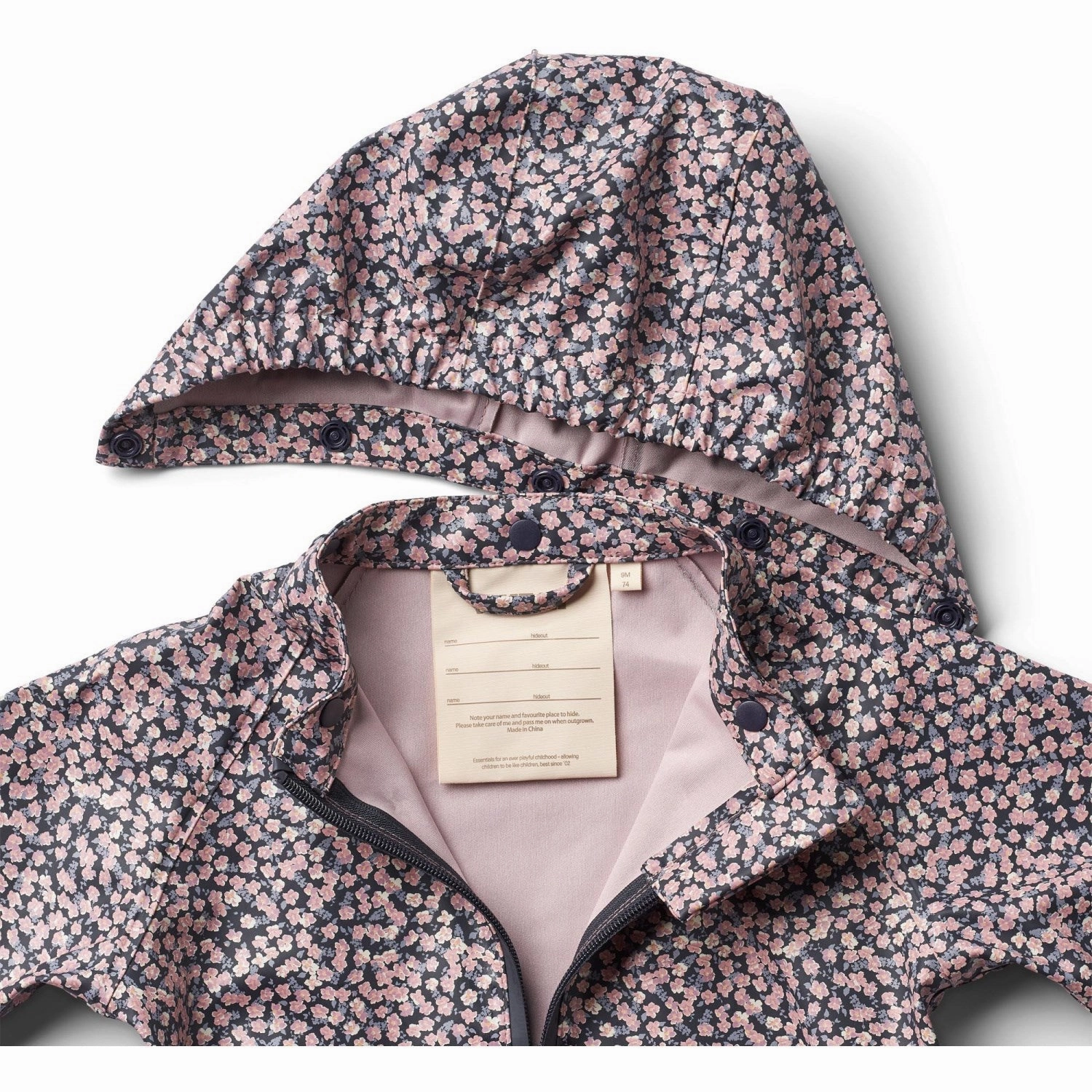 Wheat Rainy Flowers Rainwear Chardy Jacket Print