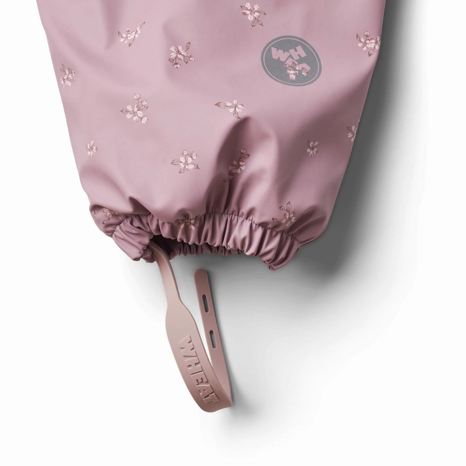 Wheat Soft Lilac Flowers Thermo Rainsuit Aiko Linen