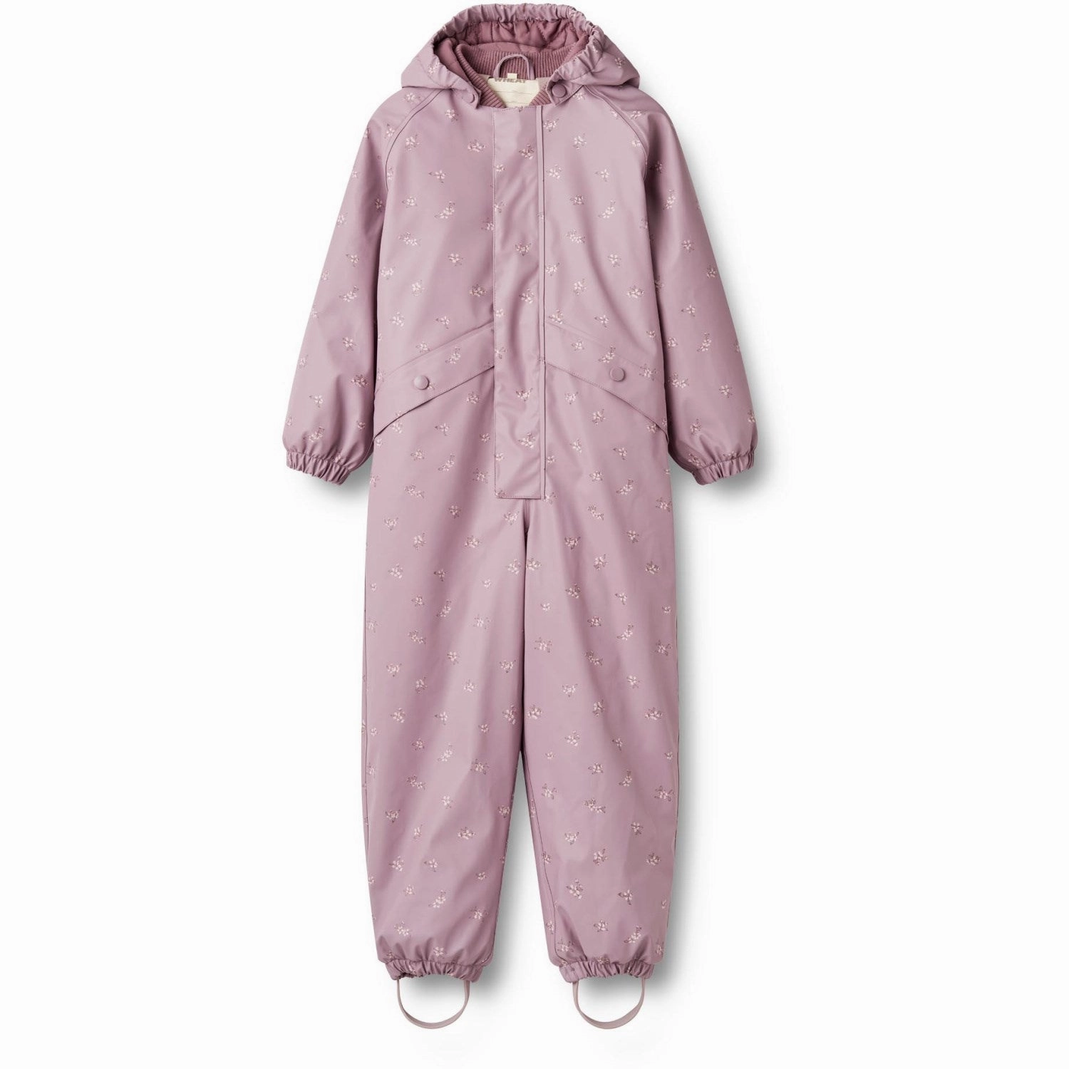 Wheat Soft Lilac Flowers Thermo Rainsuit Aiko Linen Relaxed