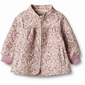 Wheat Thermo Clam Multi Flowers Jacket Thilde Cuff Impeccable