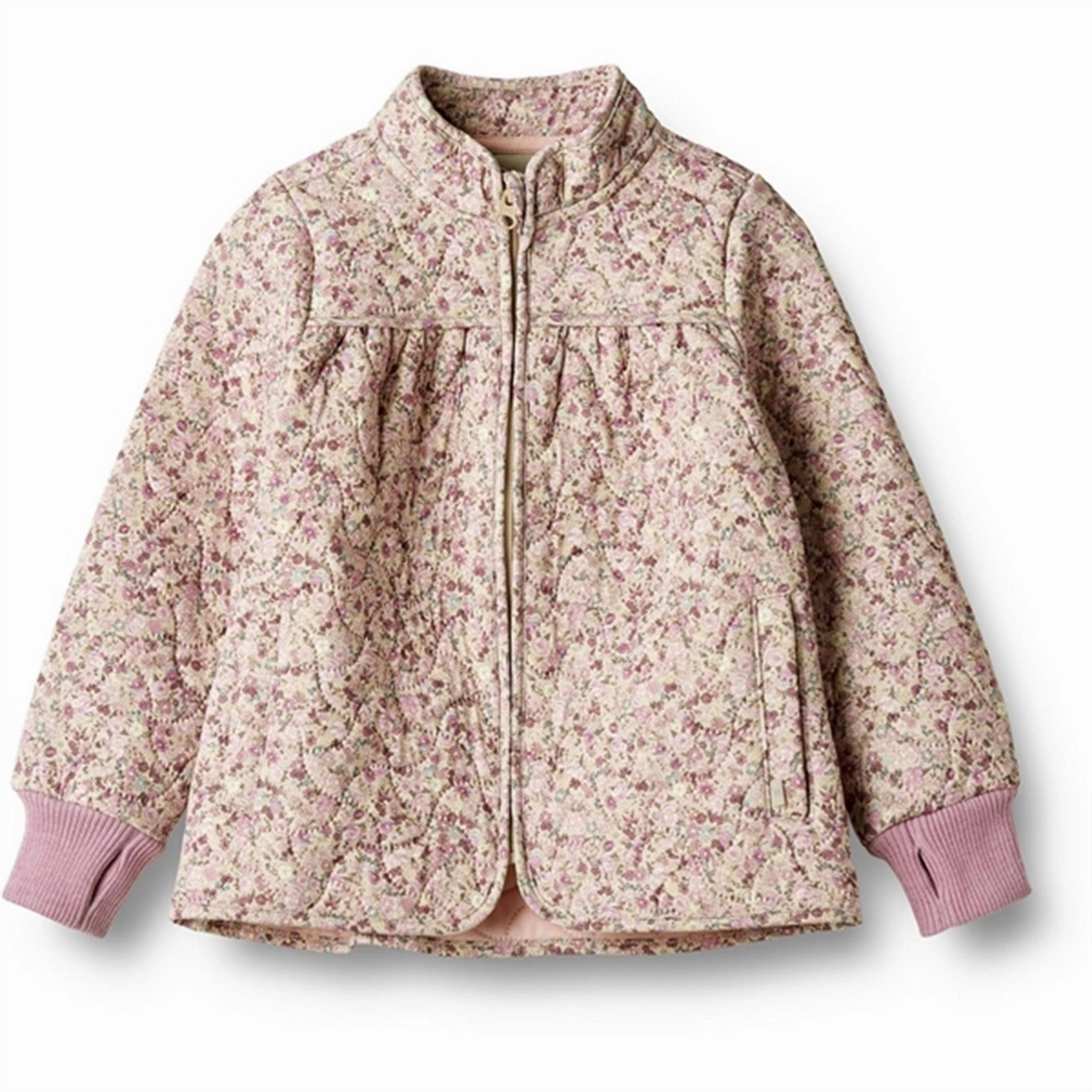 Wheat Thermo Clam Multi Flowers Jacket Thilde Cuff