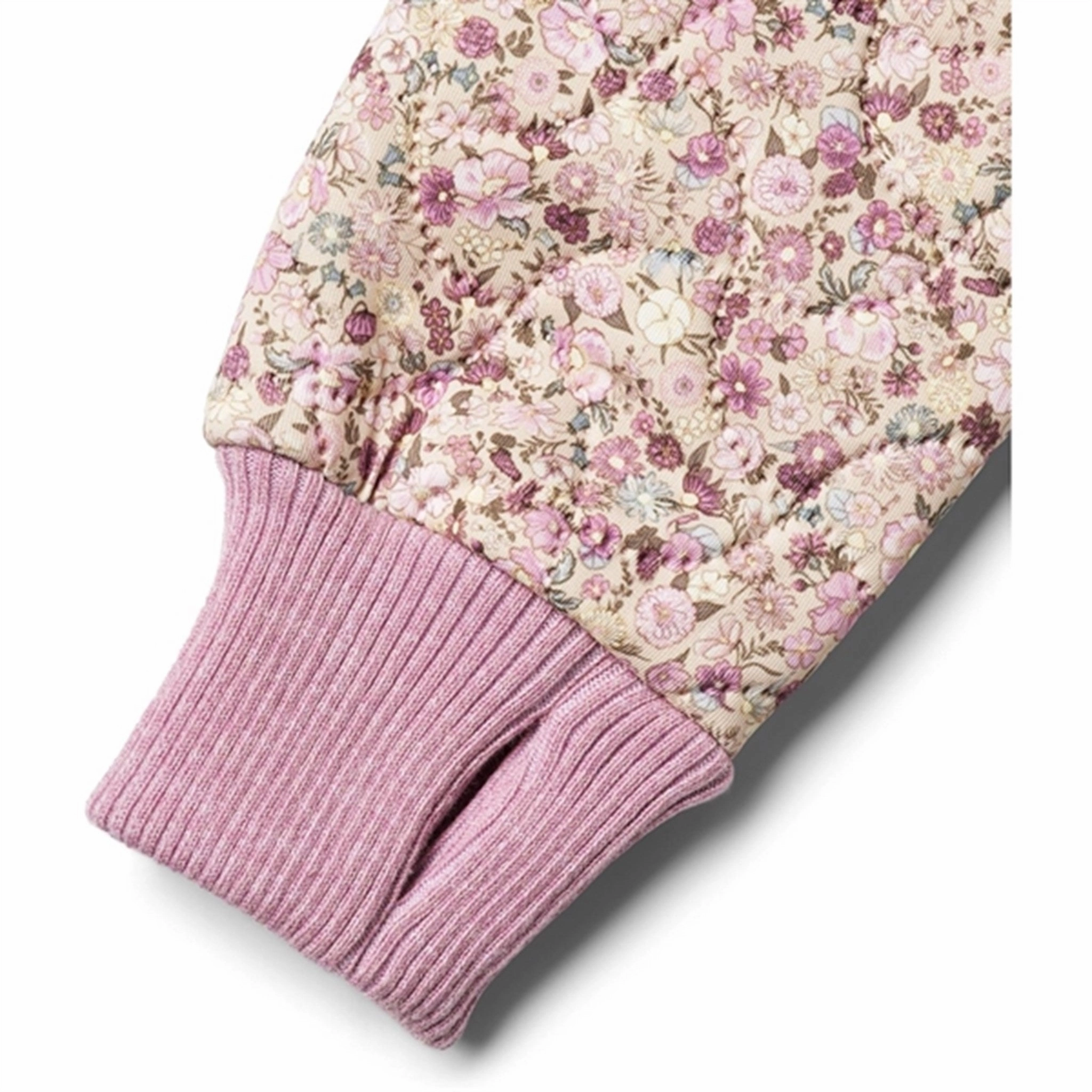 Wheat Thermo Clam Multi Flowers Jacket Thilde Cuff
