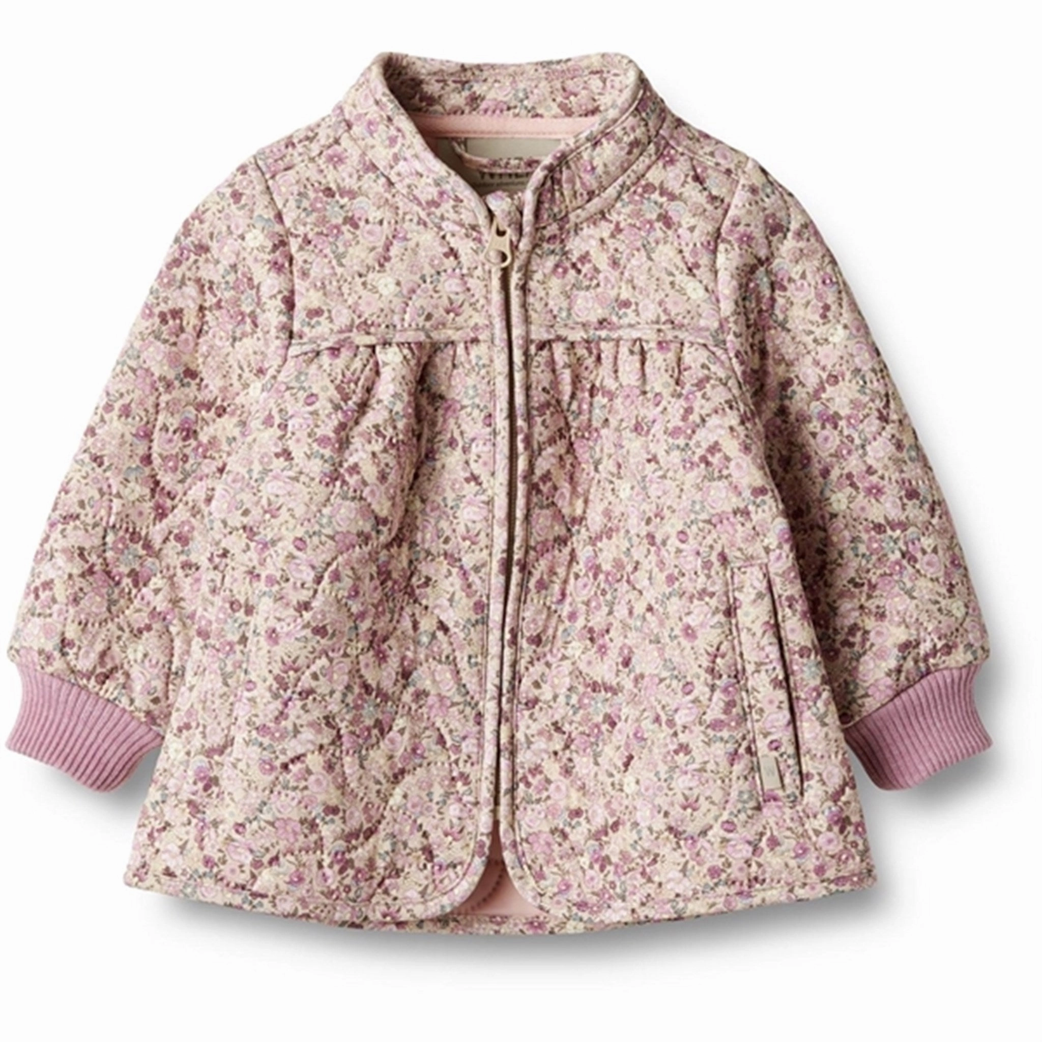 Wheat Thermo Clam Multi Flowers Jacket Thilde Cuff Impeccable