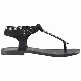 Winter shoes Sofie Schnoor Sandal Black Suede Lace-up