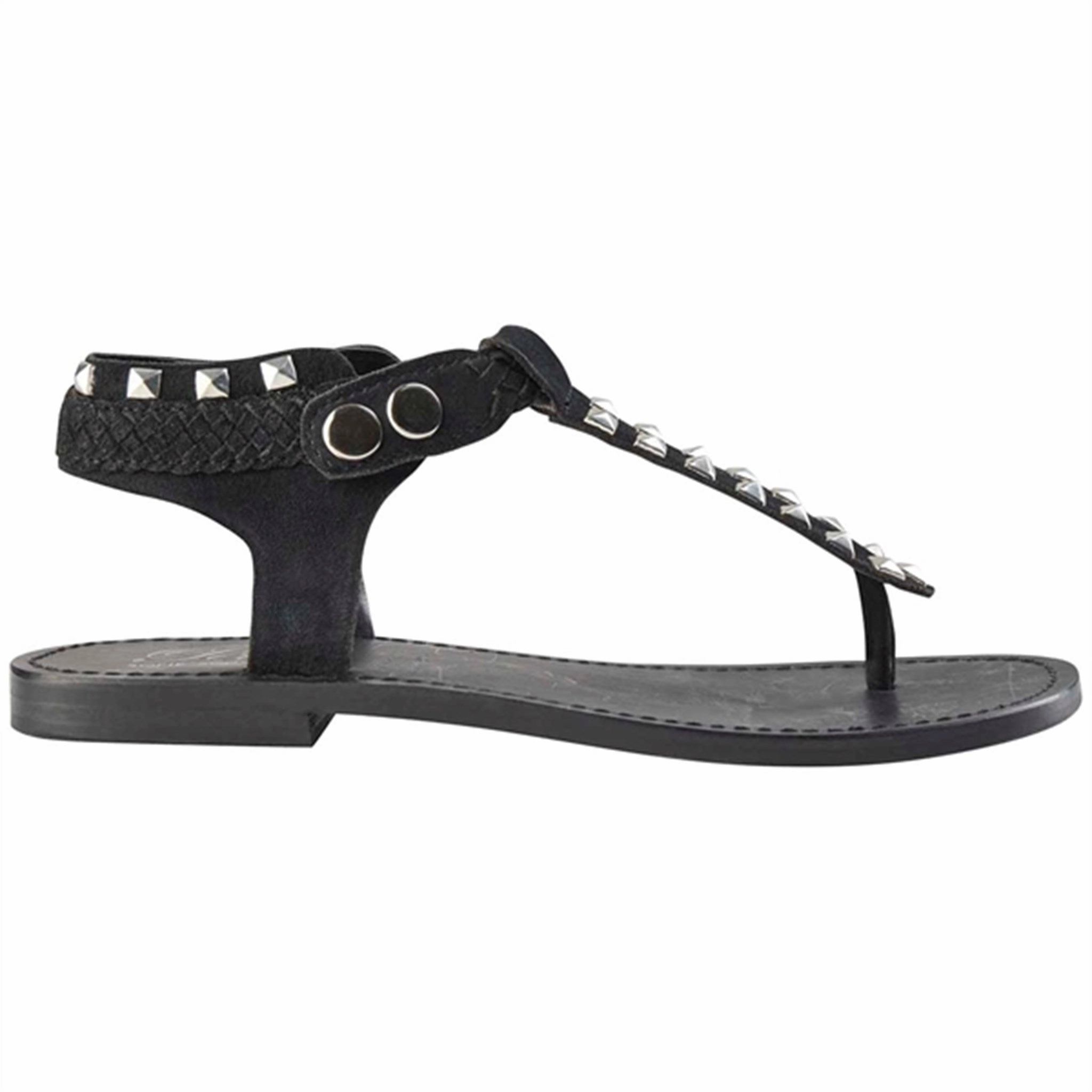Winter shoes Sofie Schnoor Sandal Black Suede Lace-up