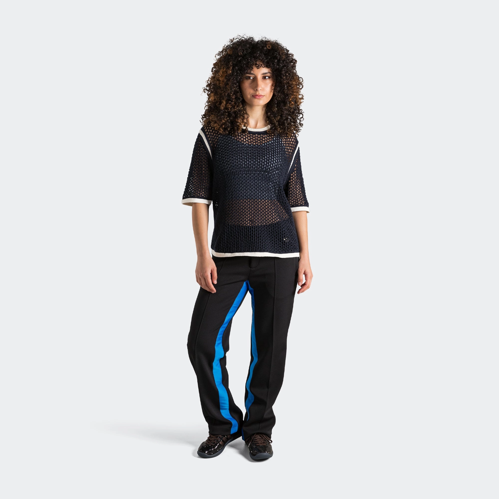 Womens Pique Track Pant x Wales Bonner - Black new arrivals elbise renkli