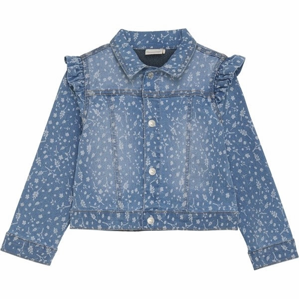 Wool Minymo China Blue Denimjacket Beading