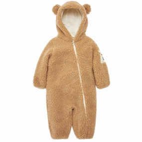 Wool Moncler Brown Snowsuit Pattern