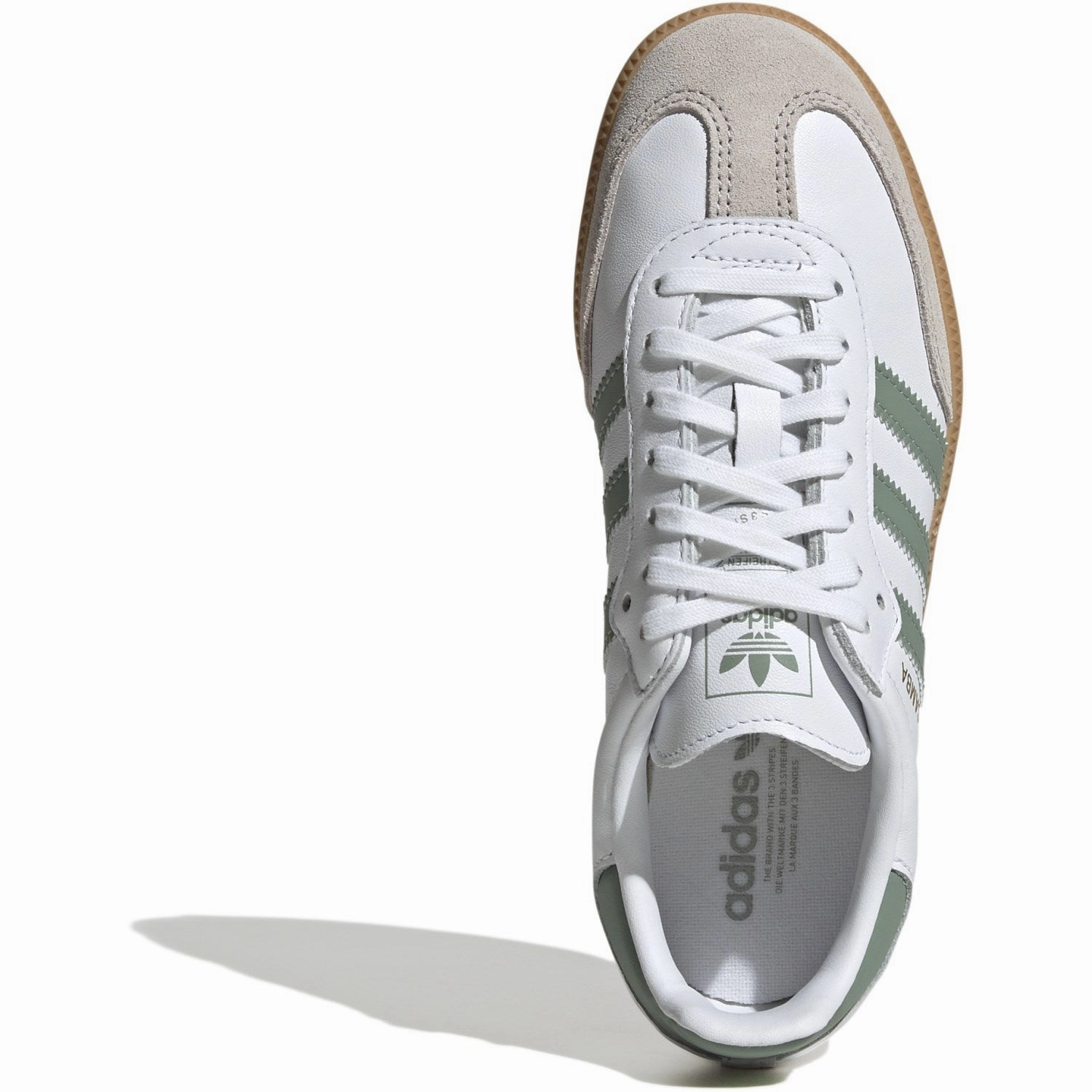 Work shoes adidas Originals Ftwr White/Silver Green/Gum 3 Samba Og J Sneakers