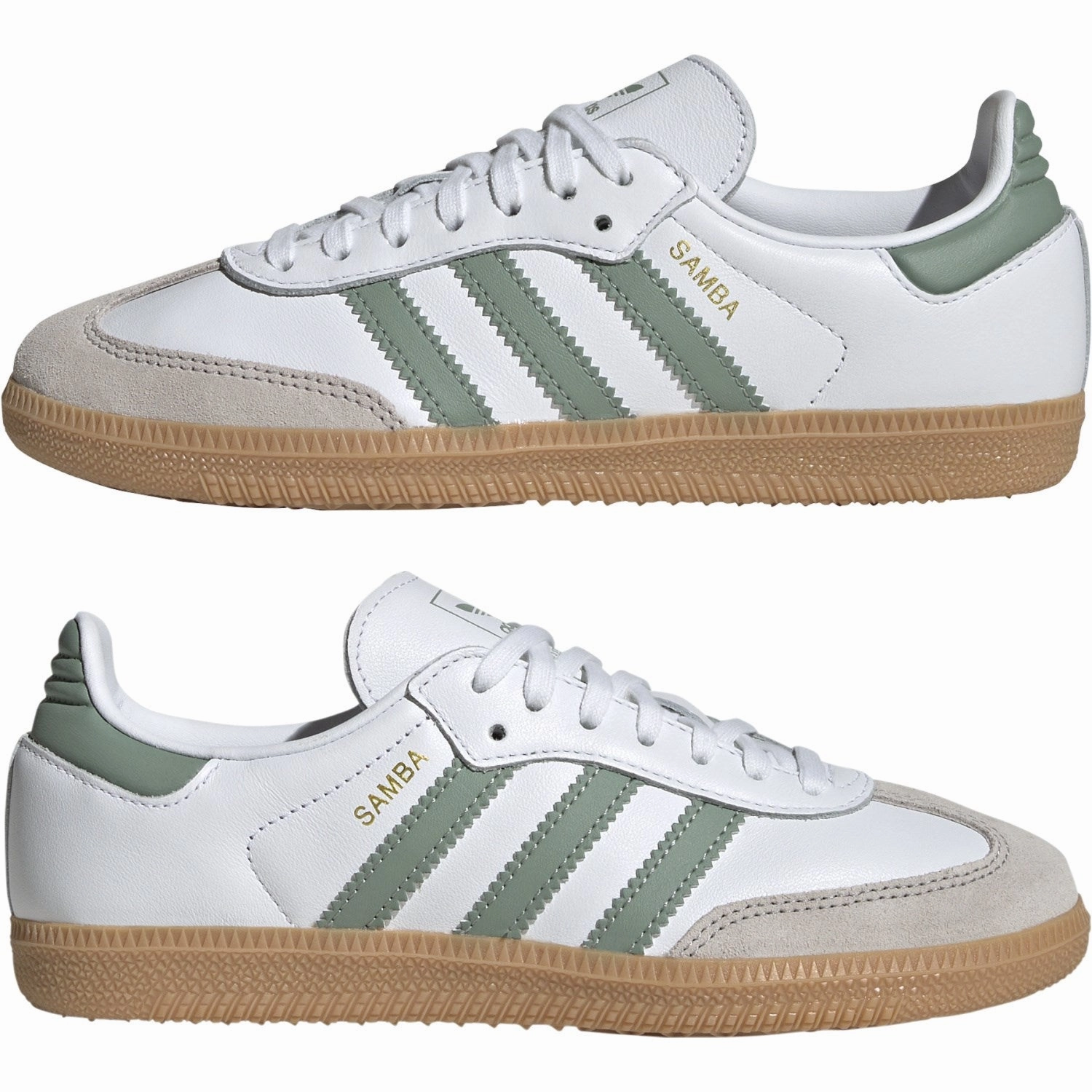 Work shoes adidas Originals Ftwr White/Silver Green/Gum 3 Samba Og J Sneakers