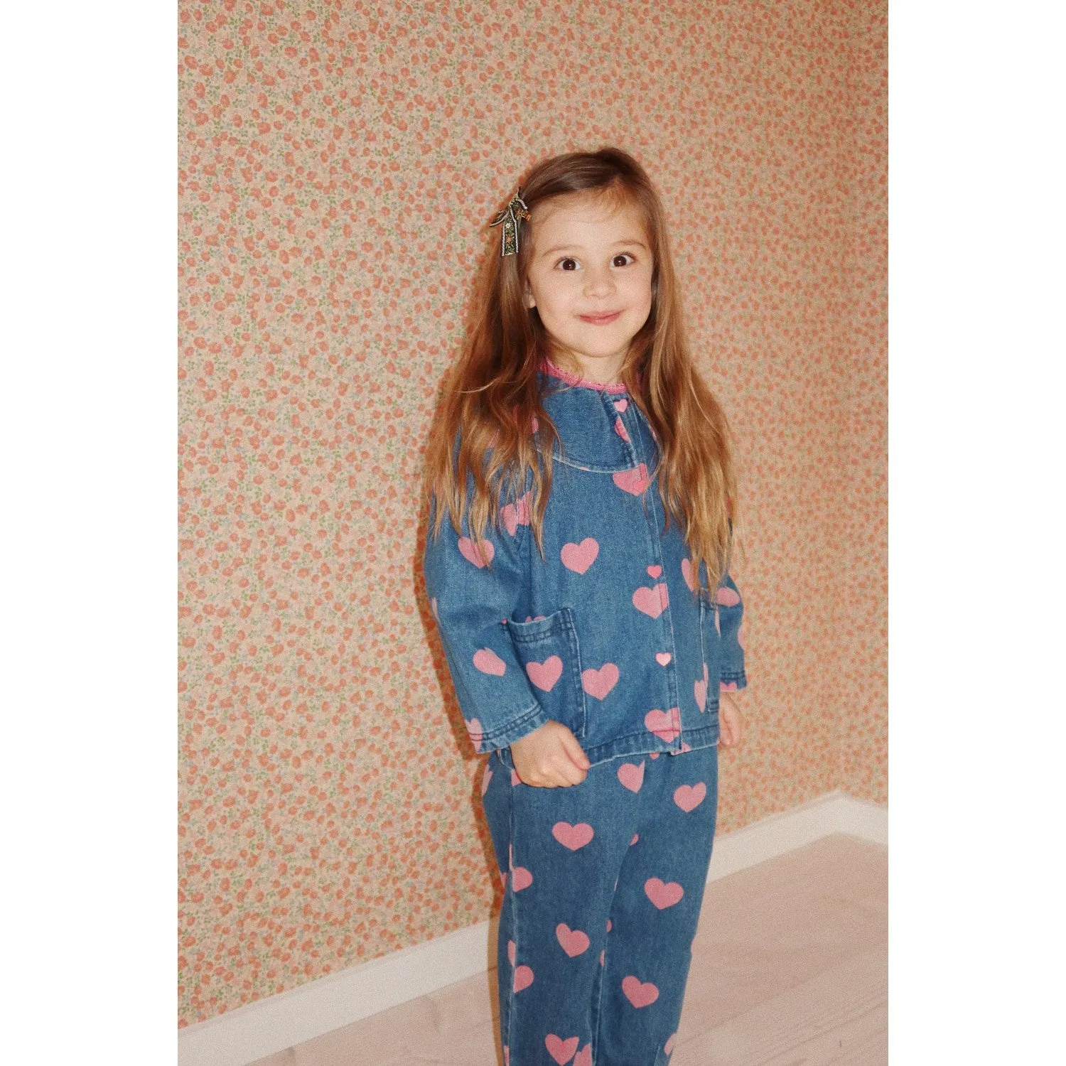 Woven Konges Sljd Bon Coeur Pink Magot Frill Pants Gots